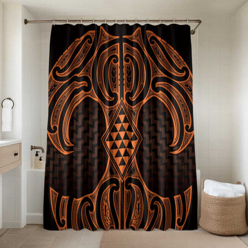 Karaka Maori Ta Moko Poutama Art Bathroom Set - Aussie Hoodie