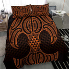 Karaka Maori Ta Moko Poutama Art Bedding Set