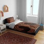 Karaka Maori Ta Moko Poutama Art Bedding Set