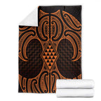 Karaka Maori Ta Moko Poutama Art Blanket