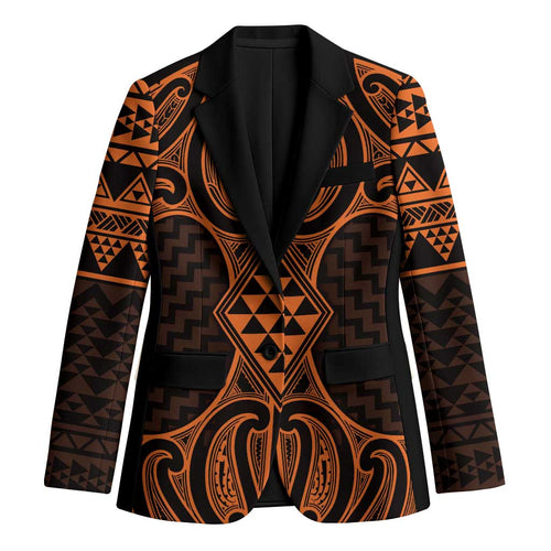 Karaka Maori Ta Moko Poutama Art Blazer - Aussie Hoodie