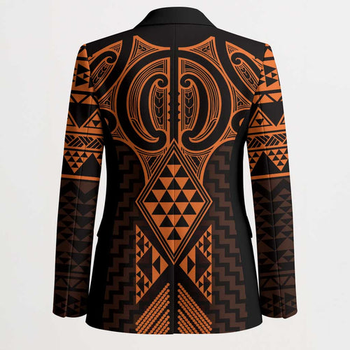 Karaka Maori Ta Moko Poutama Art Blazer - Aussie Hoodie