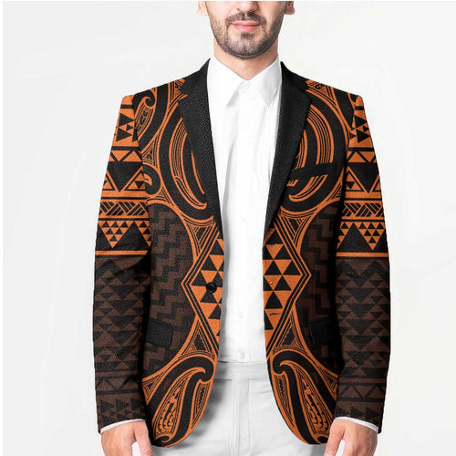 Karaka Maori Ta Moko Poutama Art Blazer - Aussie Hoodie