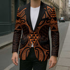 Karaka Maori Ta Moko Poutama Art Blazer - Aussie Hoodie