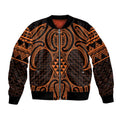 Karaka Maori Ta Moko Poutama Art Bomber Jacket