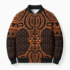 Karaka Maori Ta Moko Poutama Art Bomber Puffer Jacket - Aussie Hoodie