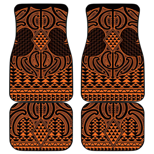 Karaka Maori Ta Moko Poutama Art Car Mats