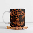 Karaka Maori Ta Moko Poutama Art Ceramic Mug - Aussie Hoodie