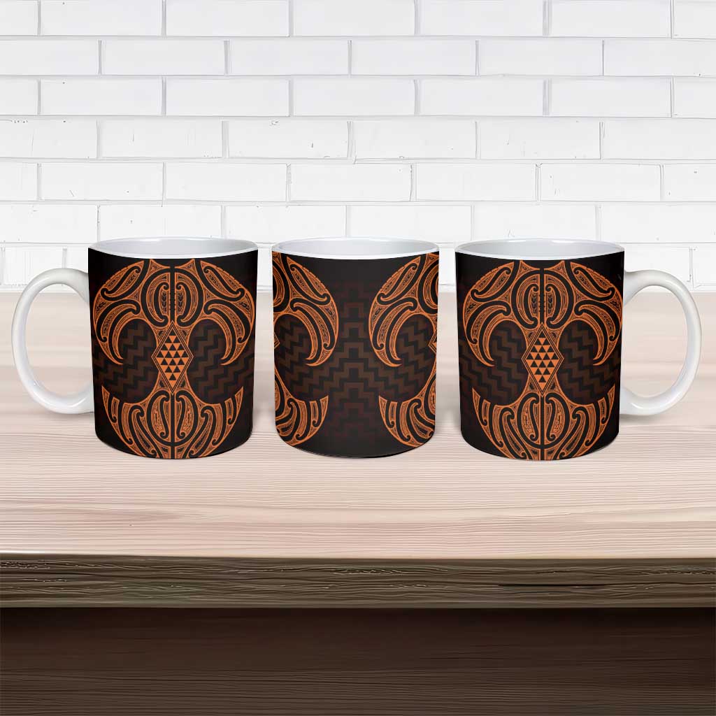Karaka Maori Ta Moko Poutama Art Ceramic Mug - Aussie Hoodie