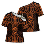 Karaka Maori Ta Moko Poutama Art Cross Shoulder Shirt - Aussie Hoodie