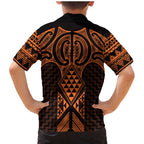 Karaka Maori Ta Moko Poutama Art Family Matching Mermaid Dress and Hawaiian Shirt