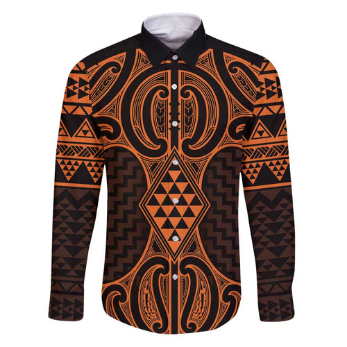 Karaka Maori Ta Moko Poutama Art Family Matching Mermaid Dress and Hawaiian Shirt