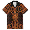 Karaka Maori Ta Moko Poutama Art Family Matching Puletasi and Hawaiian Shirt