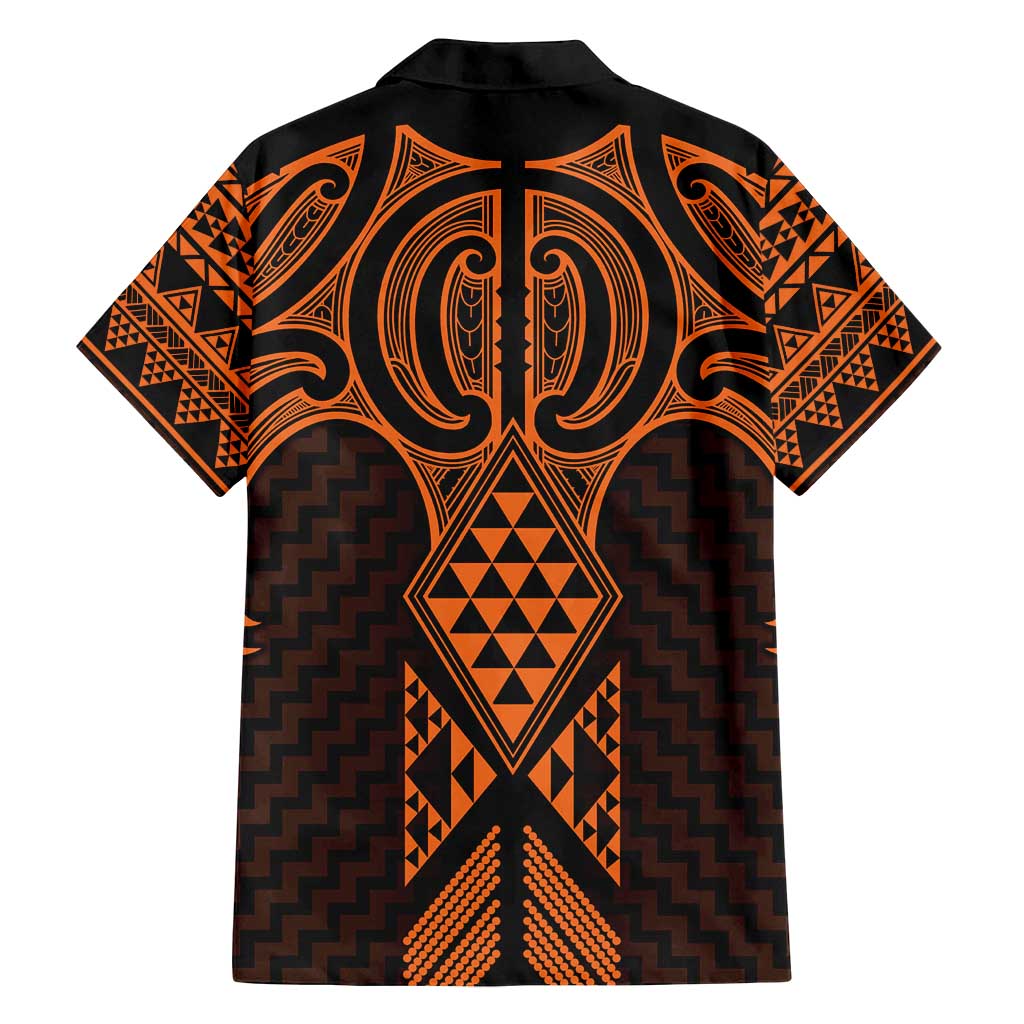 Karaka Maori Ta Moko Poutama Art Family Matching Puletasi and Hawaiian Shirt