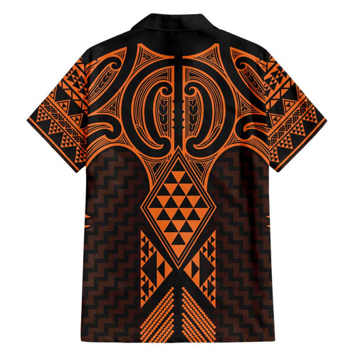 Karaka Maori Ta Moko Poutama Art Family Matching Puletasi and Hawaiian Shirt
