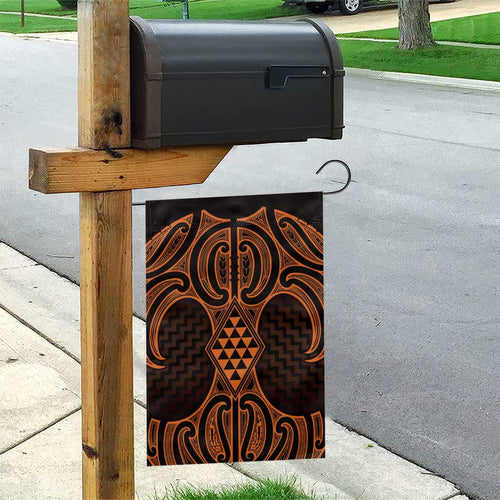Karaka Maori Ta Moko Poutama Art Garden Flag