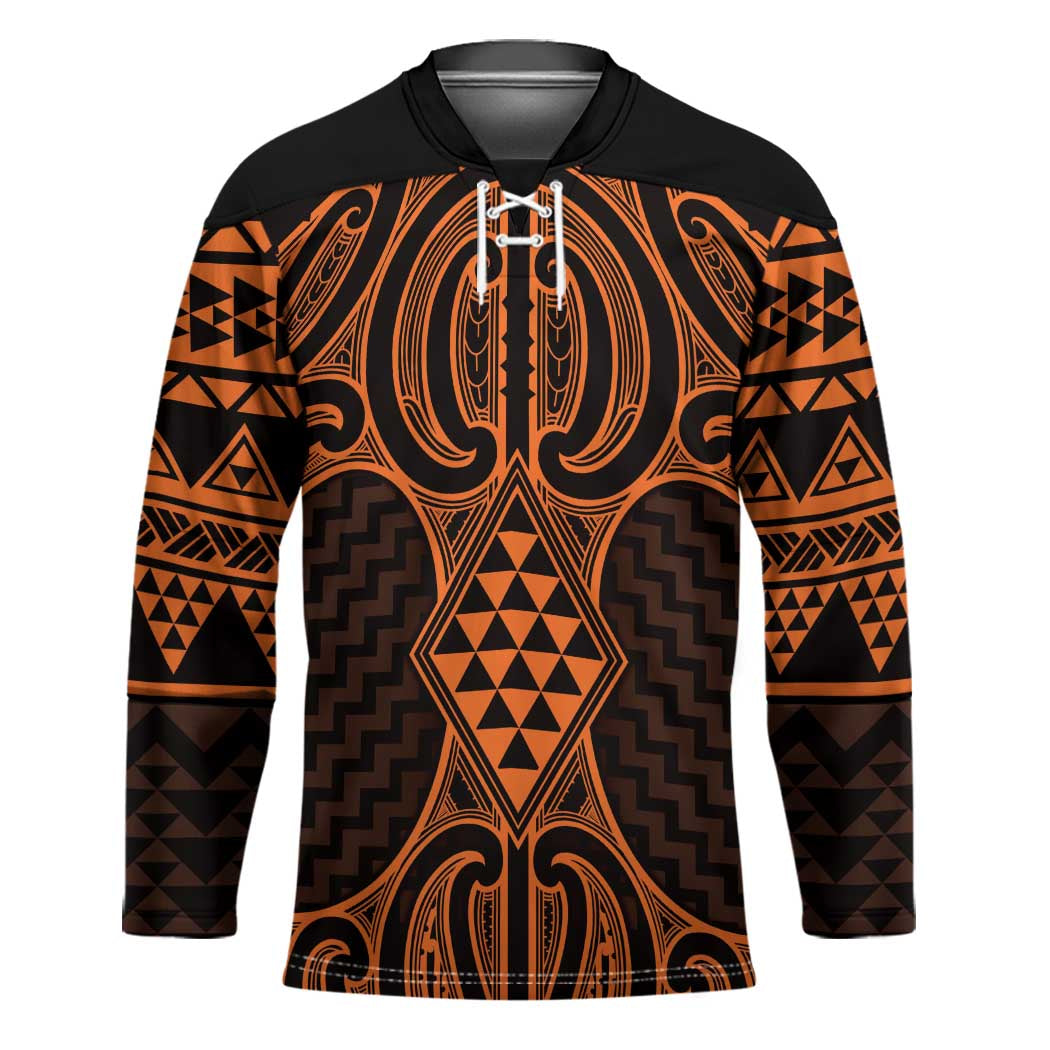 Karaka Maori Ta Moko Poutama Art Hockey Jersey - Aussie Hoodie