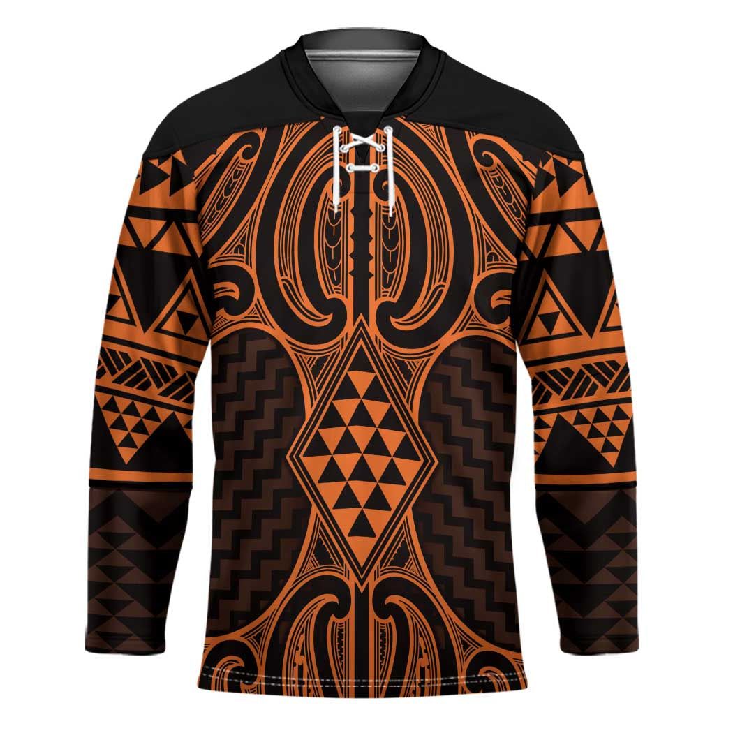 Karaka Maori Ta Moko Poutama Art Hockey Jersey - Aussie Hoodie