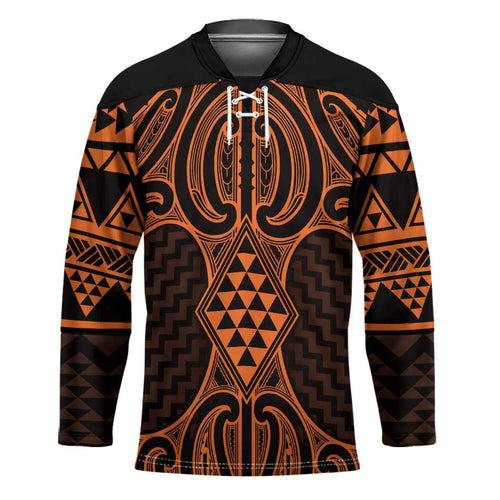 Karaka Maori Ta Moko Poutama Art Hockey Jersey - Aussie Hoodie