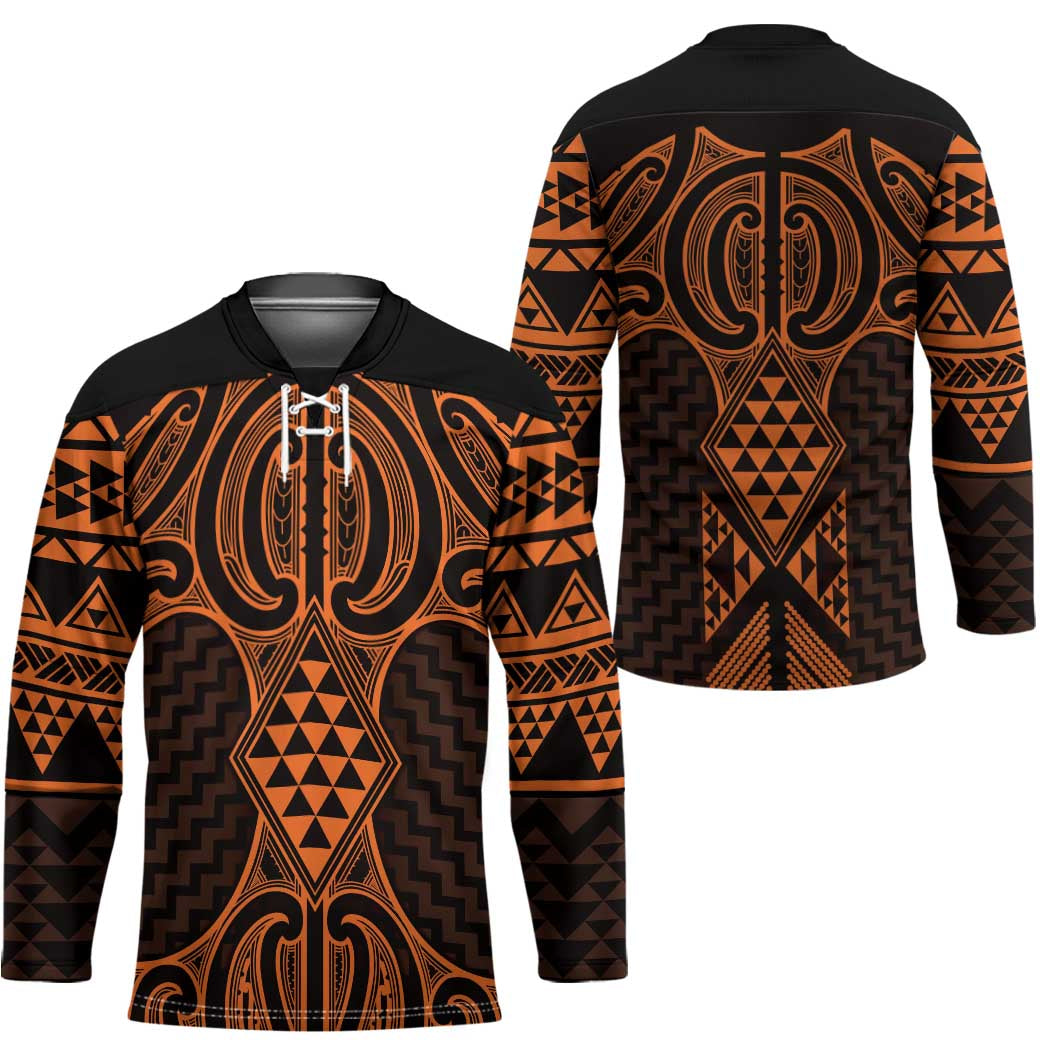 Karaka Maori Ta Moko Poutama Art Hockey Jersey - Aussie Hoodie