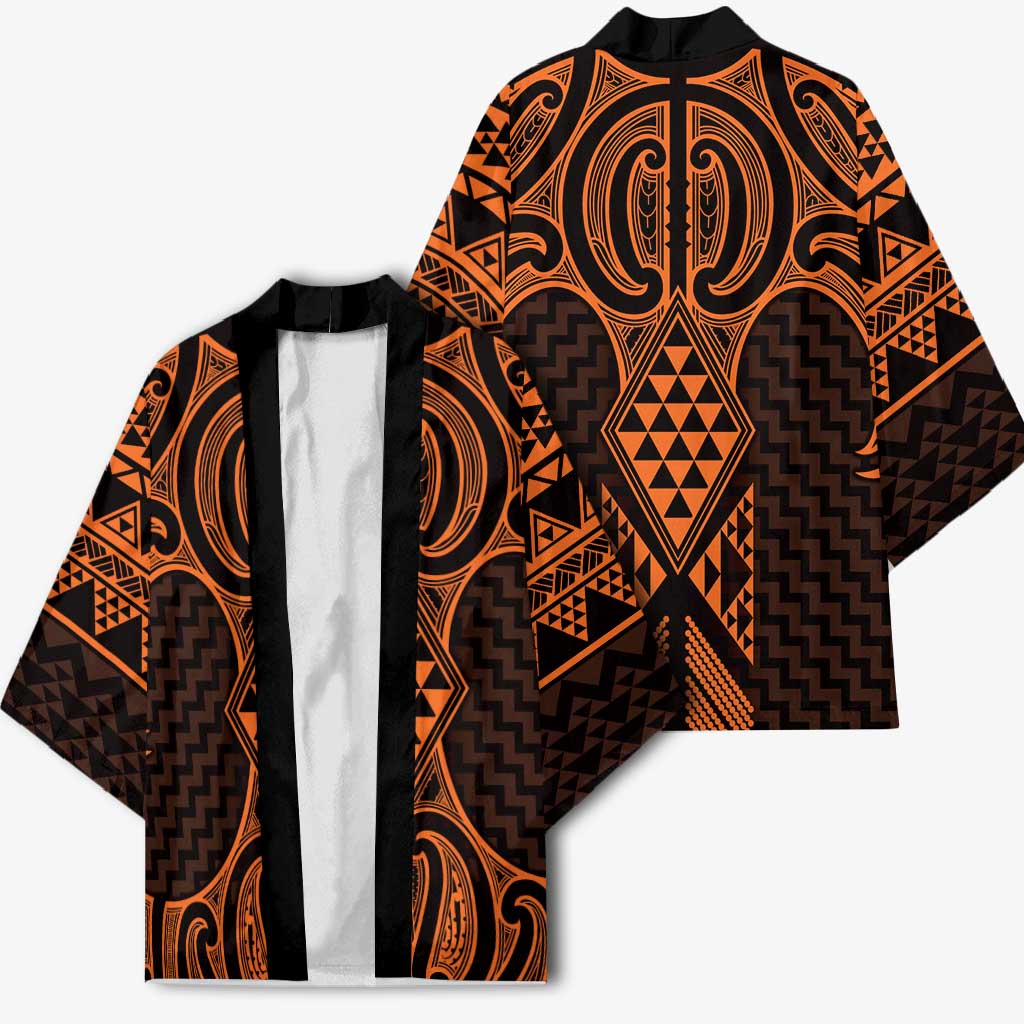 Karaka Maori Ta Moko Poutama Art Kimono - Aussie Hoodie