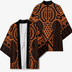 Karaka Maori Ta Moko Poutama Art Kimono - Aussie Hoodie