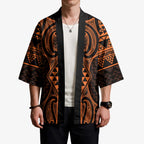 Karaka Maori Ta Moko Poutama Art Kimono - Aussie Hoodie