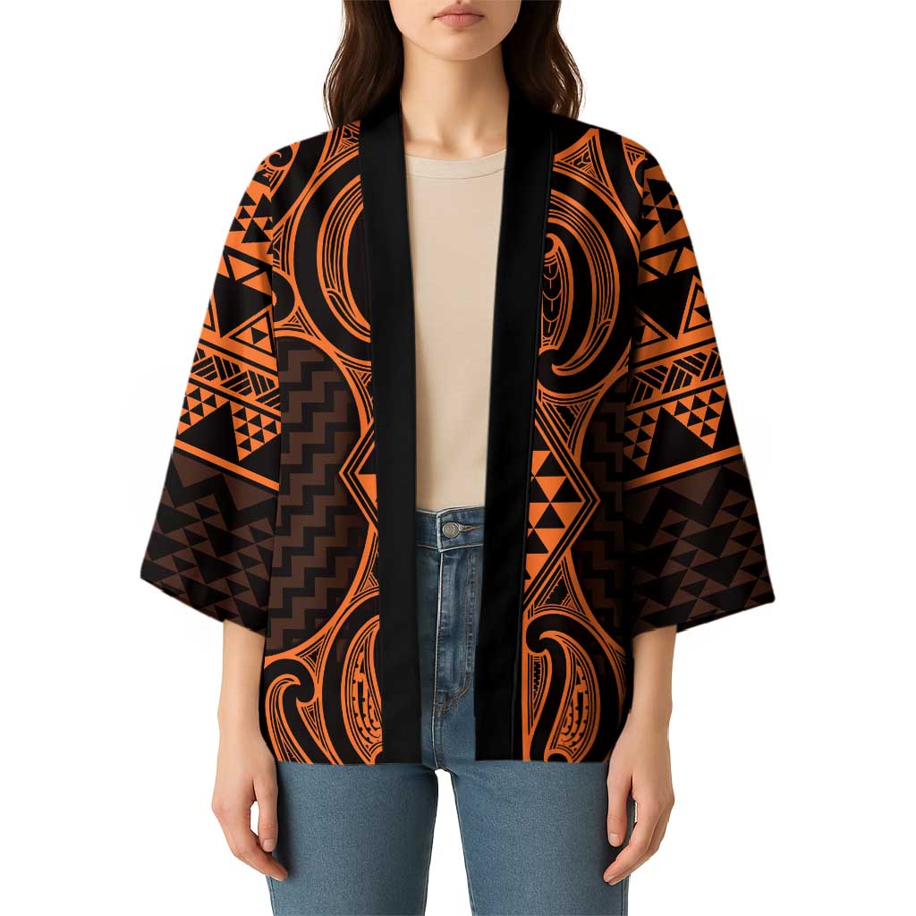 Karaka Maori Ta Moko Poutama Art Kimono - Aussie Hoodie