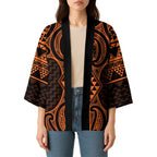 Karaka Maori Ta Moko Poutama Art Kimono - Aussie Hoodie