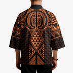 Karaka Maori Ta Moko Poutama Art Kimono - Aussie Hoodie