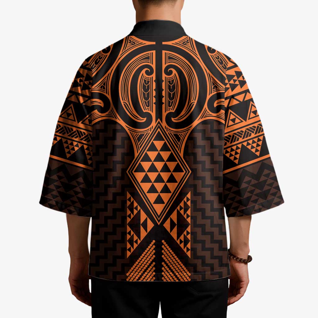 Karaka Maori Ta Moko Poutama Art Kimono - Aussie Hoodie