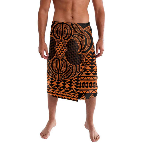 Karaka Maori Ta Moko Poutama Art Lavalava