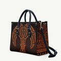 Karaka Maori Ta Moko Poutama Art Leather Bag - Aussie Hoodie