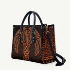 Karaka Maori Ta Moko Poutama Art Leather Bag - Aussie Hoodie