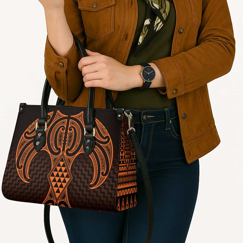 Karaka Maori Ta Moko Poutama Art Leather Bag - Aussie Hoodie