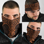 Karaka Maori Ta Moko Poutama Art Neck Gaiter - Aussie Hoodie