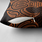 Karaka Maori Ta Moko Poutama Art Pillow Cover - Aussie Hoodie