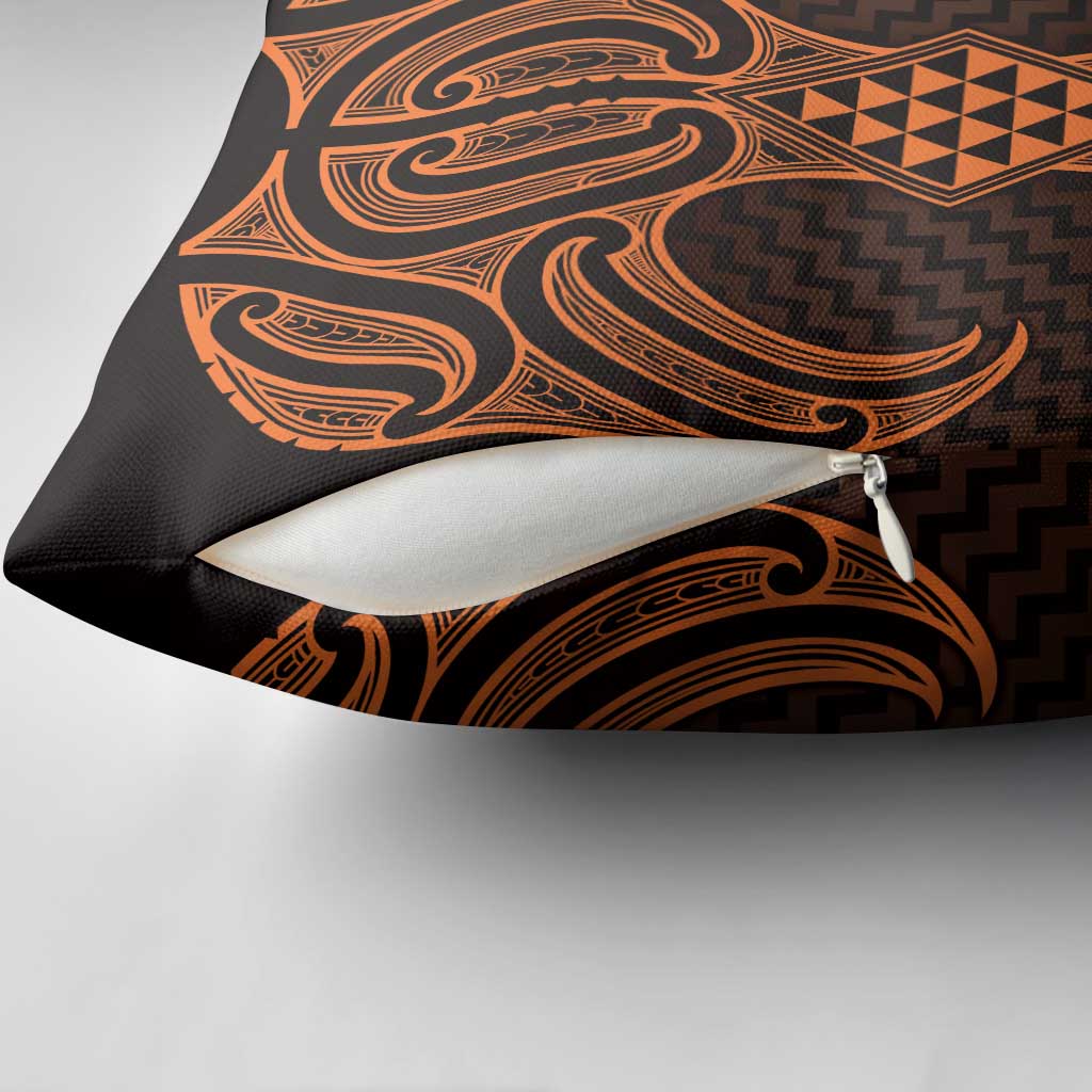 Karaka Maori Ta Moko Poutama Art Pillow Cover - Aussie Hoodie