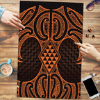 Karaka Maori Ta Moko Poutama Art Puzzle - Aussie Hoodie