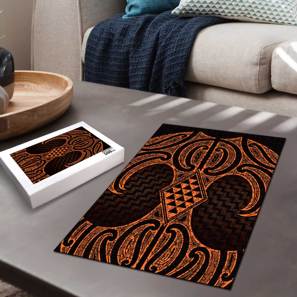Karaka Maori Ta Moko Poutama Art Puzzle - Aussie Hoodie