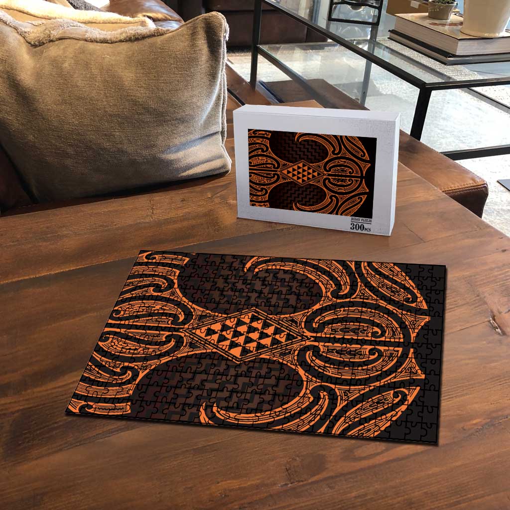 Karaka Maori Ta Moko Poutama Art Puzzle - Aussie Hoodie
