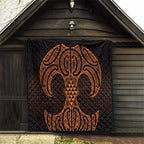 Karaka Maori Ta Moko Poutama Art Quilt