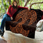 Karaka Maori Ta Moko Poutama Art Quilt