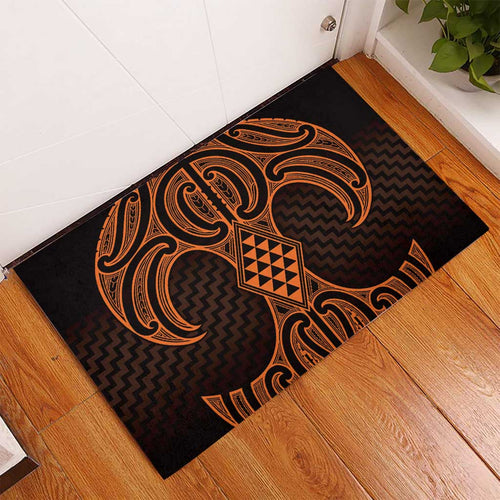 Karaka Maori Ta Moko Poutama Art Rubber Doormat