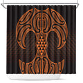 Karaka Maori Ta Moko Poutama Art Shower Curtain