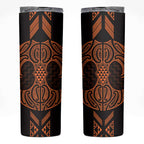 Karaka Maori Ta Moko Poutama Art Skinny Tumbler