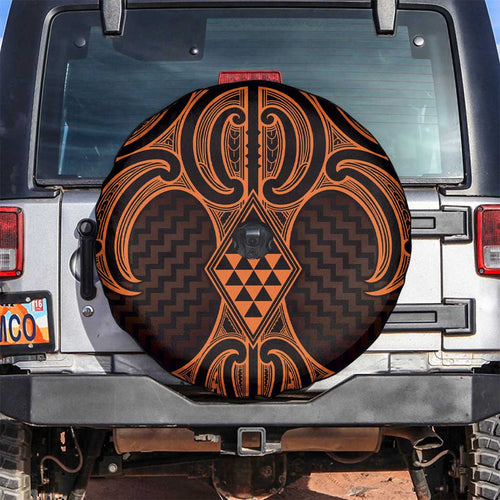 Karaka Maori Ta Moko Poutama Art Spare Tire Cover