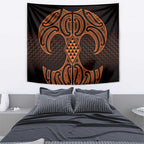 Karaka Maori Ta Moko Poutama Art Tapestry