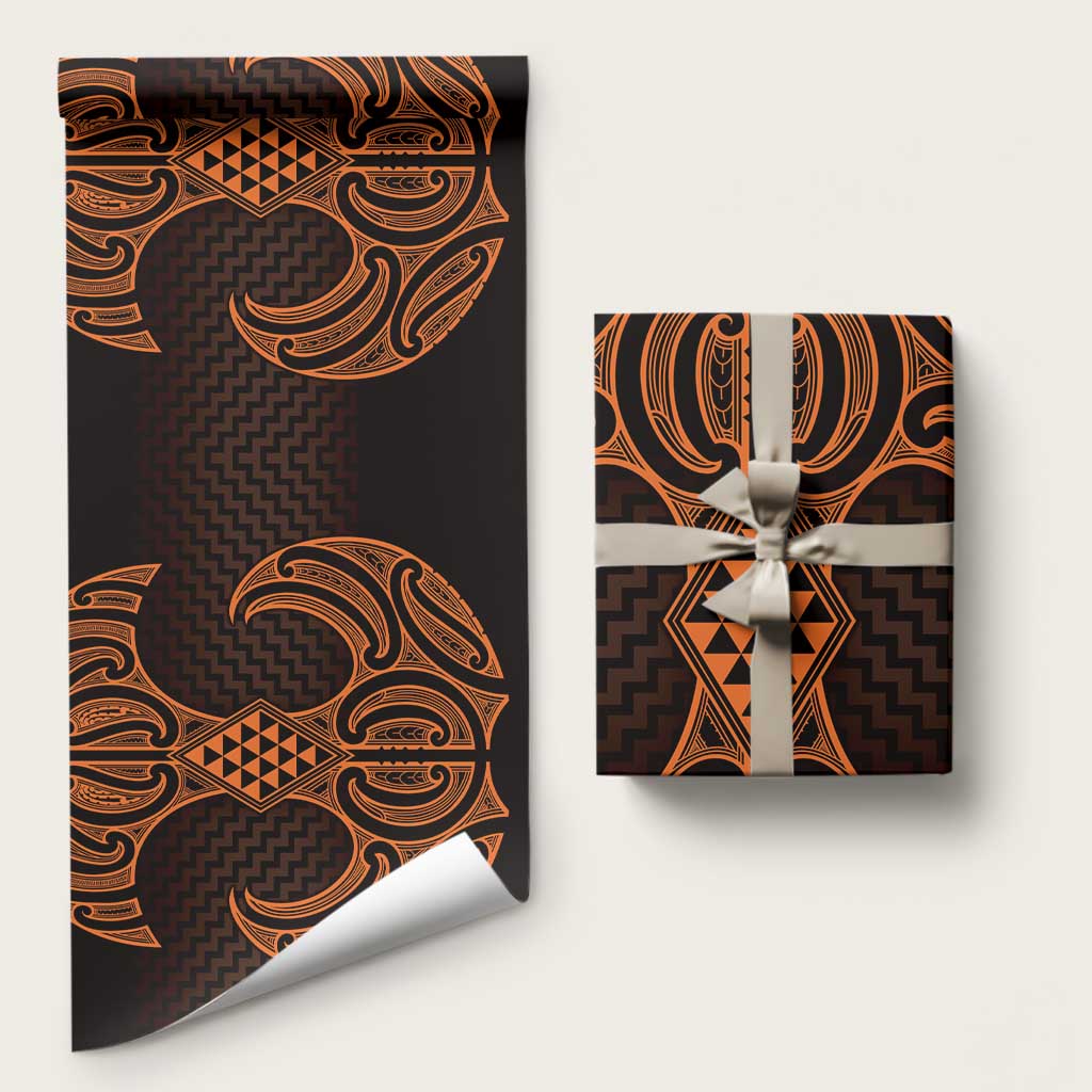 Karaka Maori Ta Moko Poutama Art Wrapping Paper - Aussie Hoodie