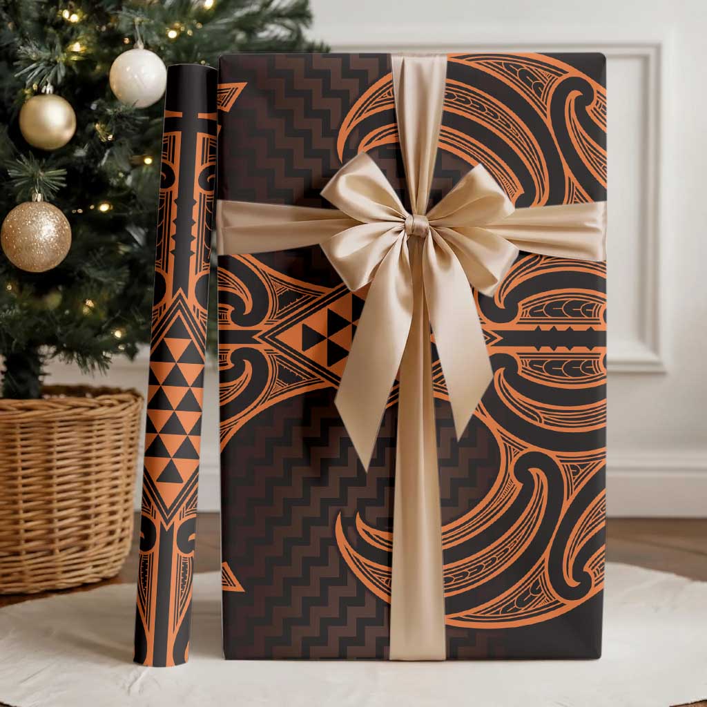 Karaka Maori Ta Moko Poutama Art Wrapping Paper - Aussie Hoodie